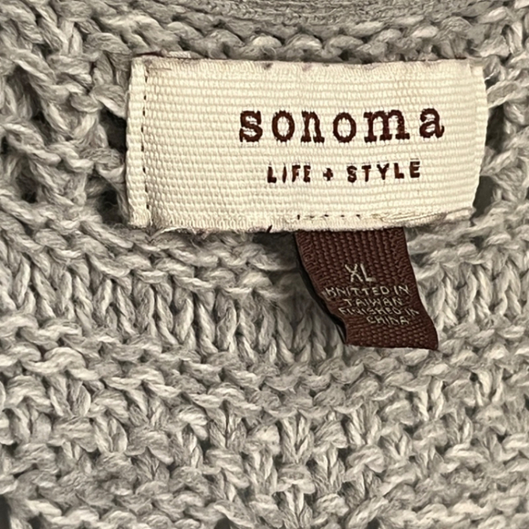 Sonoma Life + Style Light Gray Vest XL - Picture 6 of 8